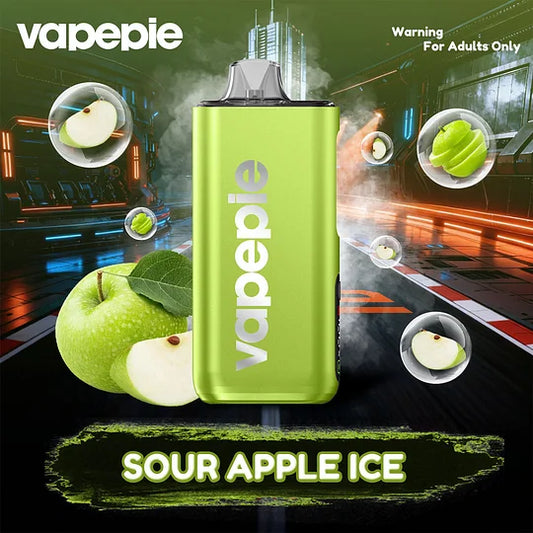 SOUR APPLE ICE-Vapepie PRO 40000 Puffs