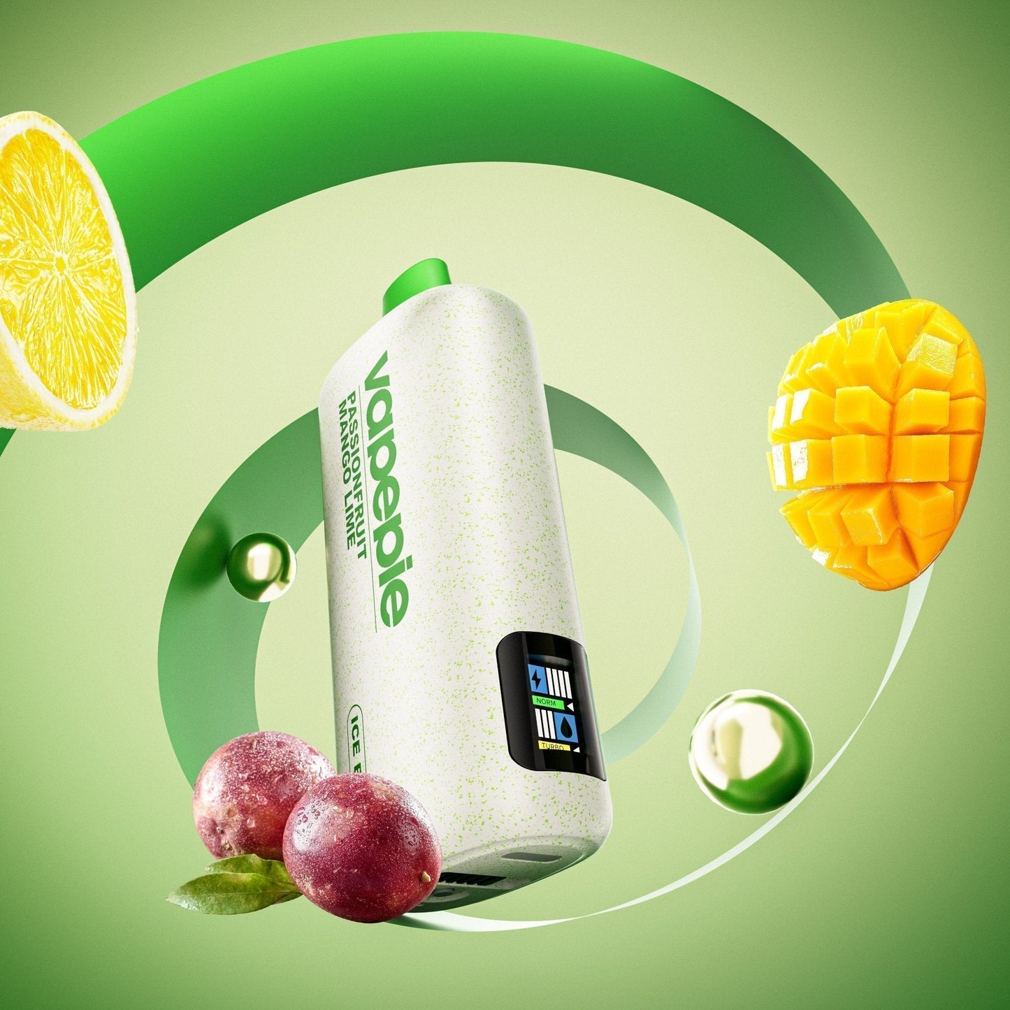 VAPEPIE PowerGo 9800 PUFFS – PASSIONFRUIT MANGO LIME